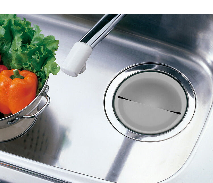 日本製 ベラスコート 抗菌ステンレス 排水プレート 隠せる カバー 流し シンク 排水口 フタ 蓋 ふた 排水口カバー シンク用 流し用 プレート 排水溝 ゴミ受け