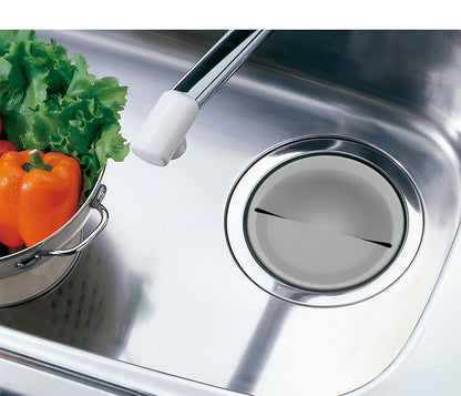 日本製 ベラスコート 抗菌ステンレス 排水プレート 隠せる カバー 流し シンク 排水口 フタ 蓋 ふた 排水口カバー シンク用 流し用 プレート 排水溝 ゴミ受け