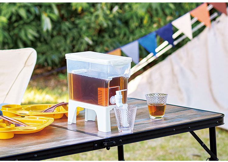 スタンド付きドリンクサーバー 3リットル 冷蔵庫/卓上 そのまま注げる 2way仕様 麦茶ポット 大容量 ウォータージャグ スタンド付き 蛇口付き 卓上 ピッチャー 麦茶 ジュース コジット ソソギーナ