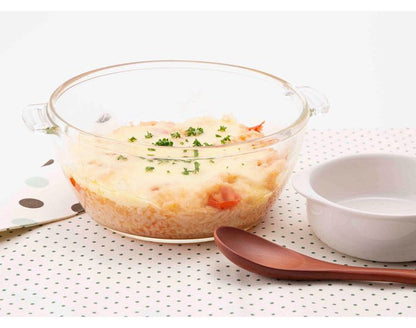 耐熱ガラス 調理鍋 1.5L 電子レンジ&オーブンにも使える 耐熱ガラス鍋 かわいい ピンク LLG485 ロック&ロック レンチン 調理用品(代引不可)