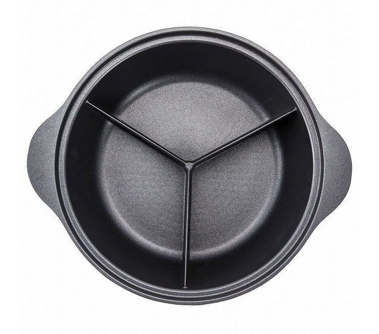 IH 3食鍋 三食鍋 ガラス蓋付 26cm ダイヤモンドコート ND-8400 ビストロ・トレシェルタ キムチ鍋 韓国料理(代引不可)