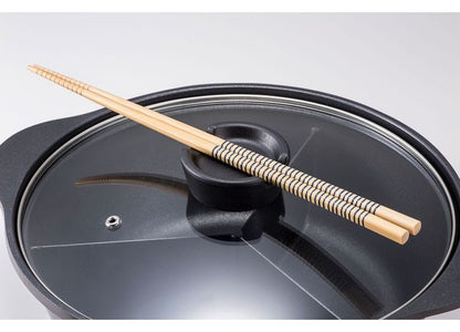 IH 3食鍋 三食鍋 ガラス蓋付 26cm ダイヤモンドコート ND-8400 ビストロ・トレシェルタ キムチ鍋 韓国料理(代引不可)