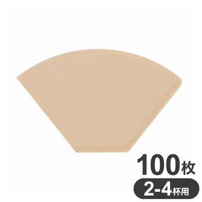 HARIO ハリオ 環境にやさしいコーヒー ペーパー フィルター 102 台形 2-4杯用 100枚入 ブラウン MA-442 ベストコ