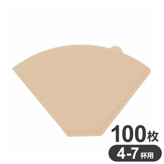 HARIO ハリオ 環境にやさしいコーヒー ペーパー フィルター 103 台形 4-7杯用 100枚入 ブラウン MA-443 ベストコ
