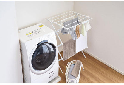 ベストコ 室内 物干し 折りたたみ コンパクト スタンド 平干し 幅81×奥行60×高さ103cm ホワイト NY-321