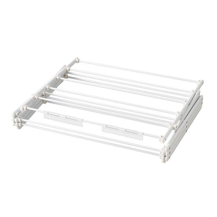 ベストコ 室内 物干し 折りたたみ コンパクト スタンド 平干し 幅81×奥行60×高さ103cm ホワイト NY-321