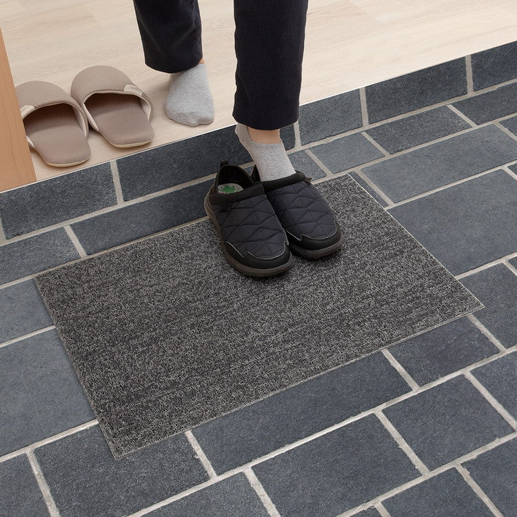 ベストコ 玄関マット 屋外 ソフト 泥落とし 滑り止め 40×60cm グレー ND-3841