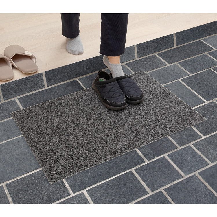 ベストコ 玄関マット 屋外 ソフト 泥落とし 滑り止め 45×75cm グレー ND-3842