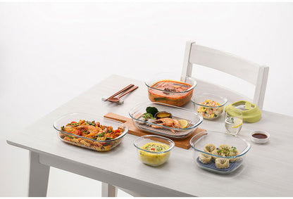 ベストコ ガラス 保存容器 500ml イエロー レシピ付き 電子レンジ オーブン 食洗機対応 LNG481 ロック&ロック ユニクッカー