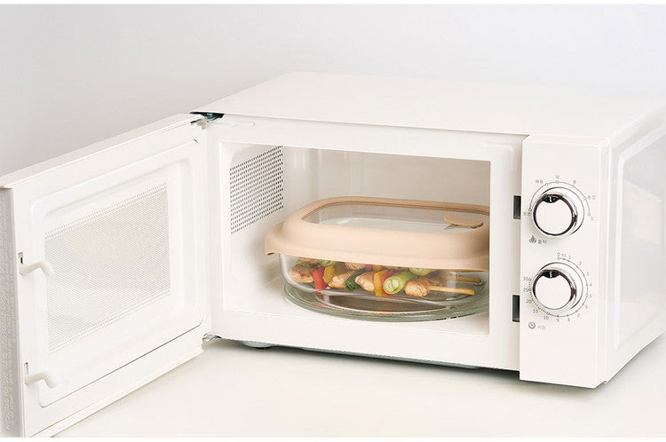 ベストコ ガラス 保存容器 1.6L ベージュ レシピ付き 電子レンジ オーブン 食洗機対応 LNG483 ロック&ロック ユニクッカー