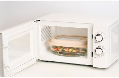 ベストコ ガラス 保存容器 1.6L ベージュ レシピ付き 電子レンジ オーブン 食洗機対応 LNG483 ロック&ロック ユニクッカー