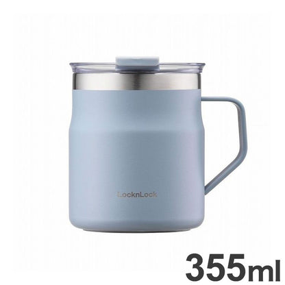 ベストコ マグカップ ふた付き 保温 保冷 ステンレス 355ml ブルー LHC4218SBLU ロック&ロック メトロ