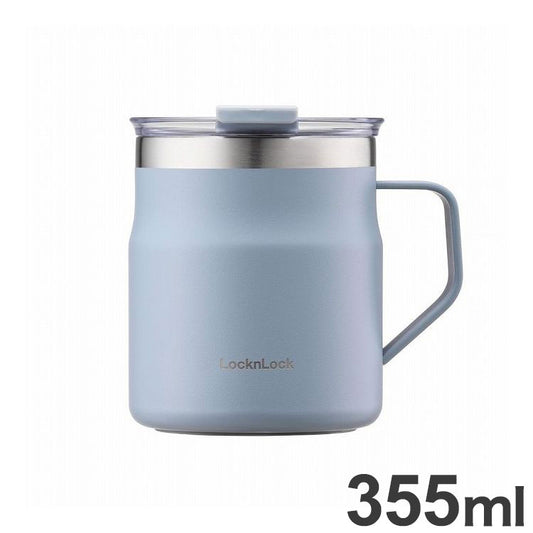 ベストコ マグカップ ふた付き 保温 保冷 ステンレス 355ml ブルー LHC4218SBLU ロック&ロック メトロ