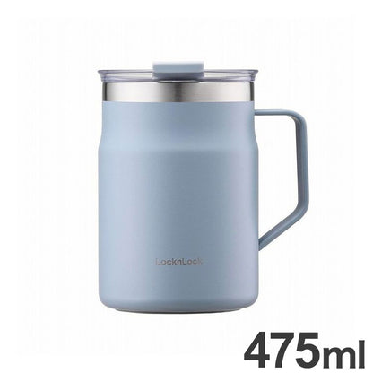 ベストコ マグカップ ふた付き 保温 保冷 ステンレス 475ml ブルー LHC4219SBLU ロック&ロック メトロ