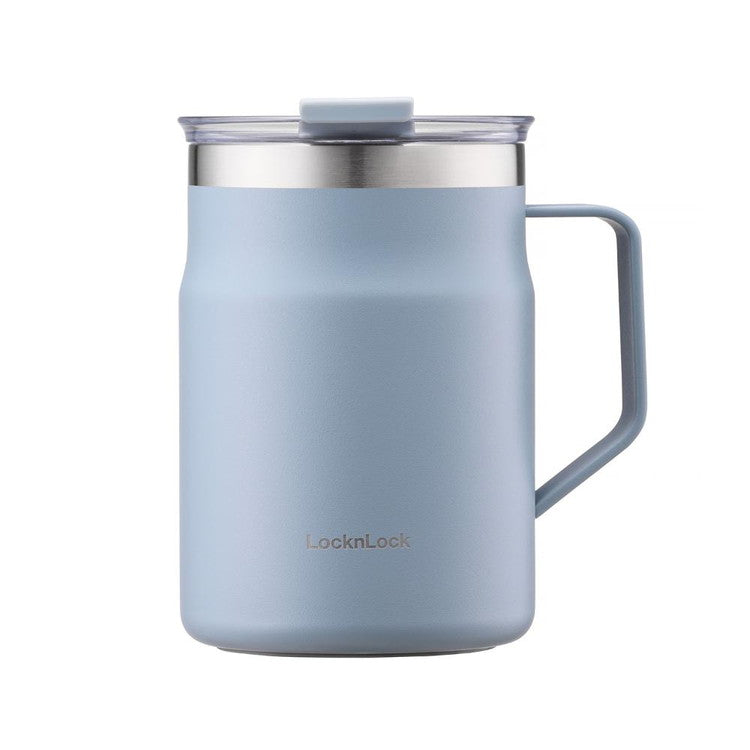 ベストコ マグカップ ふた付き 保温 保冷 ステンレス 475ml ブルー LHC4219SBLU ロック&ロック メトロ