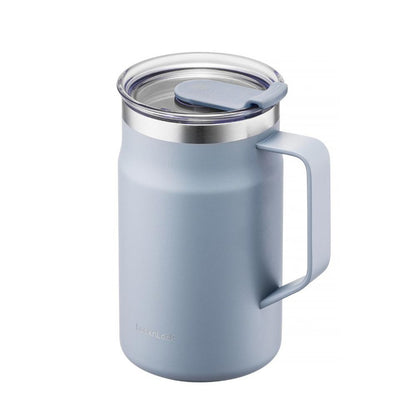 ベストコ マグカップ ふた付き 保温 保冷 ステンレス 600ml 大きめ ブルー LHC4282OBLU ロック&ロック メトロ