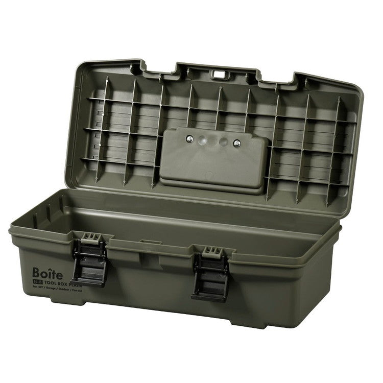 Boite デザインツールボックス ガレージ DIY アウトドア 工具箱 パーツ カーキ MA-4022 おしゃれ