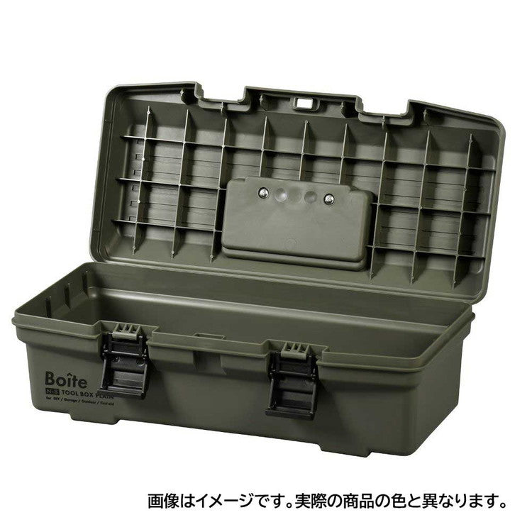 Boite デザインツールボックス ガレージ DIY アウトドア 工具箱 パーツ ブラック MA-4023 おしゃれ