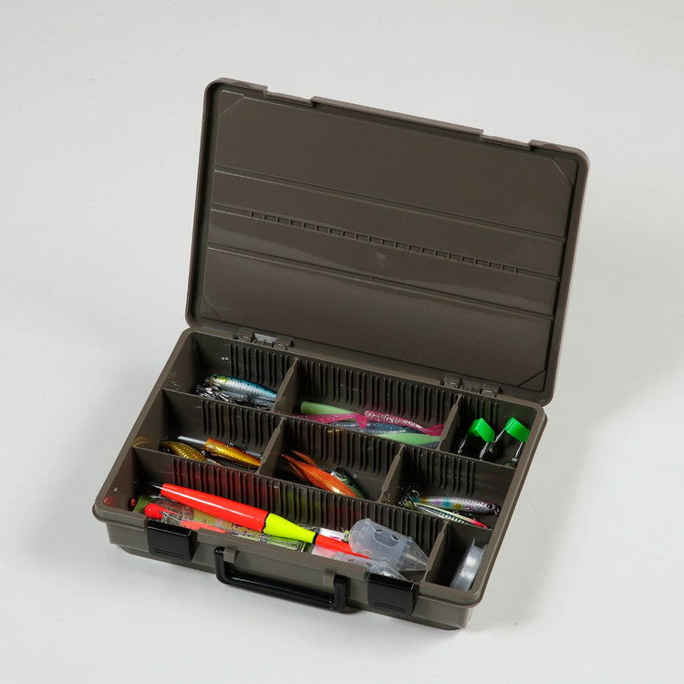 Boite ストレージ デザイン収納ボックス 仕切付 小物収納 パーツ ブラウン MA-4030 おしゃれ