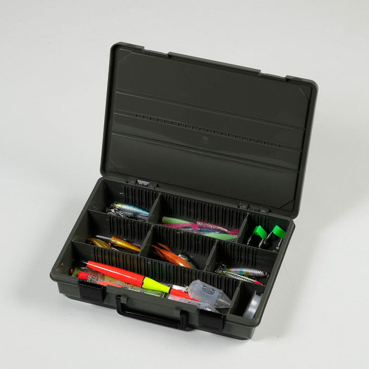 Boite ストレージ デザイン収納ボックス 仕切付 小物収納 パーツ カーキ MA-4031 おしゃれ