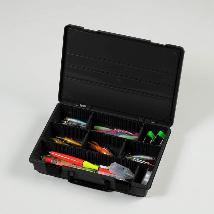 Boite ストレージ デザイン収納ボックス 仕切付 小物収納 パーツ ブラック MA-4032 おしゃれ