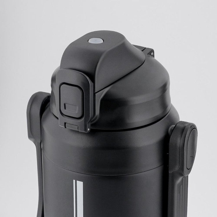 ベストコ ダブルステンレス スポーツジャグ 水筒 2.2L 保冷専用 ブラック NQ-0321