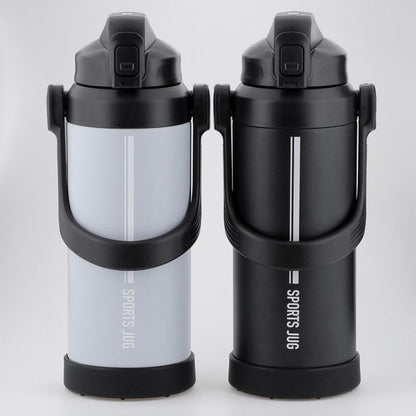 ベストコ ダブルステンレス スポーツジャグ 水筒 2.2L 保冷専用 ブラック NQ-0321