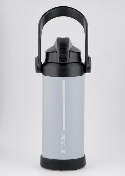 ベストコ ダブルステンレス スポーツジャグ 水筒 2.2L ライトグレー NQ-0322