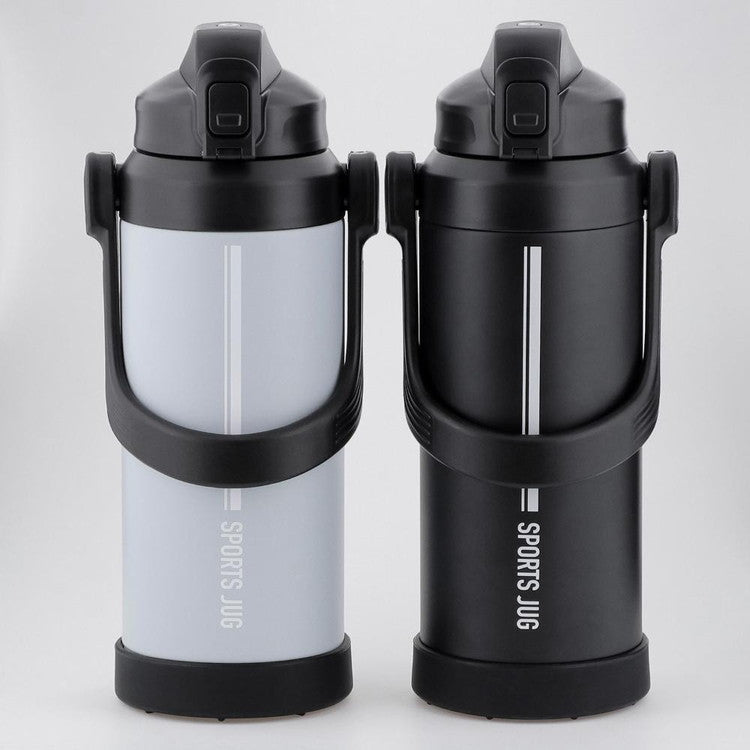 ベストコ ダブルステンレス スポーツジャグ 水筒 2.2L ライトグレー NQ-0322