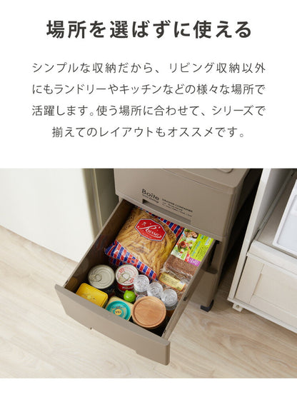 4個セット デザイン収納ケース 幅60 Boite 完成品 日本製 収納ボックス 収納コンテナ 引き出し 衣類収納 リビング 収納 衣類ケース クローゼット 押入れ 大容量 おしゃれ