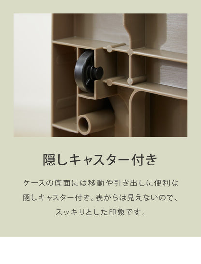 デザイン収納ケース チェスト 幅60 Boite ワイド 3段 日本製 収納ボックス コンテナ 引き出し 衣類収納 リビング 収納 衣類ケース クローゼット 押入れ 大容量 おしゃれ