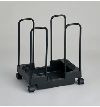 ダンボールストッカー そのまま結束できる 梱包用品まとめて収納 キャスター付き 段ボール ストッカー 収納 コンパクト 台車 押入れ収納 押入れ収納 クローゼット収納 ブラック 黒 DBS 伸晃 Belca