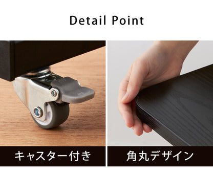 ガス圧 昇降式マルチテーブル 高さ67~97cm キャスター付き ラウンド サイドテーブル スクエア テーブル ベッドサイド