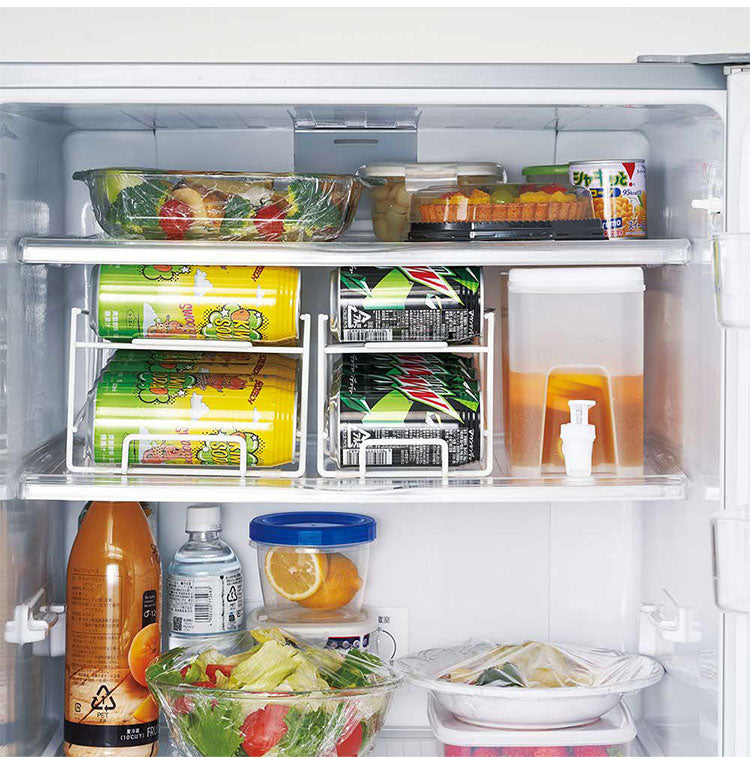 冷蔵庫内 収納上手な3点セット 回転台/ドリンクサーバー/缶ストッカー 冷蔵庫 整理整頓 収納ラック 回転トレー ウォータージャグ コロコロ缶配ストッカー 省スペース