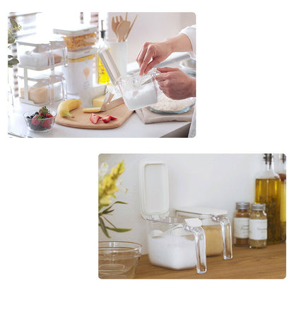 マーナ 調味料ポット スプーン付き 密閉保存容器 K736 ワンタッチ パッキン付き 調味料入れ 砂糖入れ 塩入れ キャニスター 調味料ケース ストッカー 小さじ付き キッチン収納 marna