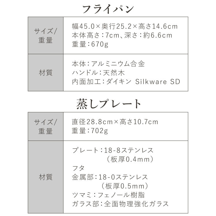 極ふかみ フライパン 蒸しプレートセット 24cm PFOAフリー 日本製 ガス火 IH対応 オール熱源 ディープパン 軽量 木柄 鏡面 ダイキン フッ素 焦げ付きにくい お手入れ簡単 深型 北陸アルミニウム