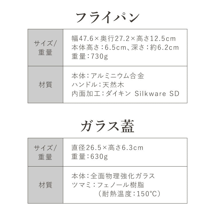 極ふかみ フライパン 蓋セット 26cm PFOAフリー 日本製 ガス火 IH対応 ディープパン オール熱源 軽量 木柄 鏡面 ダイキン フッ素 焦げ付きにくい お手入れ簡単 フライパン 深型 北陸アルミニウム