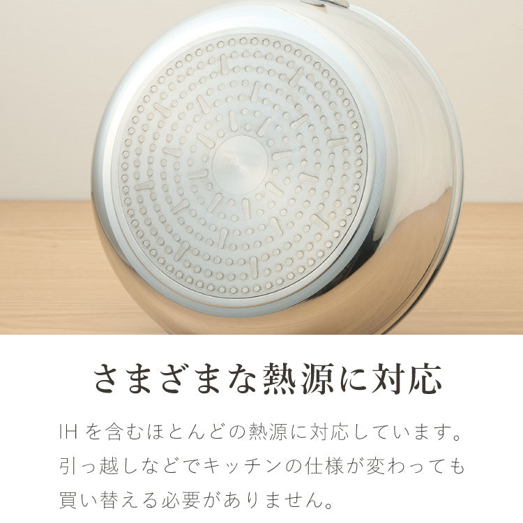 極ふかみ フライパン 蒸しプレートセット 26cm PFOAフリー 日本製 ガス火 IH対応 ディープパン オール熱源 軽量 木柄 鏡面 ダイキン フッ素 焦げ付きにくい お手入れ簡単 深型 北陸アルミニウム