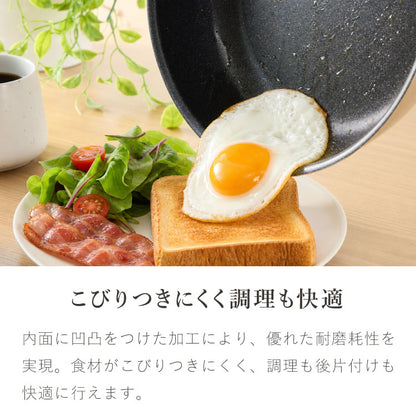 極ふかみ フライパン 蓋セット 28cm PFOAフリー 日本製 ガス火 IH対応 ディープパン オール熱源 軽量 木柄 鏡面 ダイキン フッ素 焦げ付きにくい お手入れ簡単 フライパン 深型 北陸アルミニウム