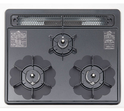 日本製 ガスコンロ保護プレート ベラスコート 黒 ブラック 白 ホワイト ガスコンロ 五徳 下 カバー コンロカバー 油ハネ ベタつき 汚れ 防止 五徳 1口 2口 コンロ 下 周り 隙間 すき間 カバー 伸晃