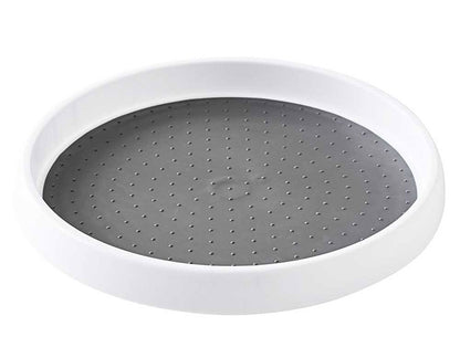 【2個セット】 360度回転 冷蔵庫の回転台 奥から取り出しやすい 収納 回転トレー 省スペース 冷蔵庫内 整理整頓 滑り止め付き 取り出しやすい 調味料ラック 棚 卓上 シンク下収納 トレー 回転台