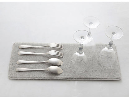 MELIS 水切りラック スリム 吸水マットセット 幅16.5 奥行41.5 メリス 水切りかご ステンレス製 シンプル キッチン収納 アーネスト A-77365