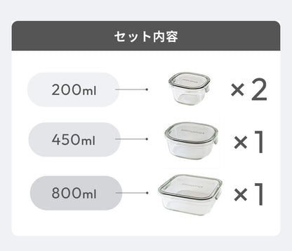 iwaki イワキ 新色 耐熱ガラス保存容器 4点セット パックアンドレンジ パック&レンジ PC-PRN4G41 PC-PRN4GY21 耐熱ガラス 保存容器 保存コンテナ 下ごしらえ
