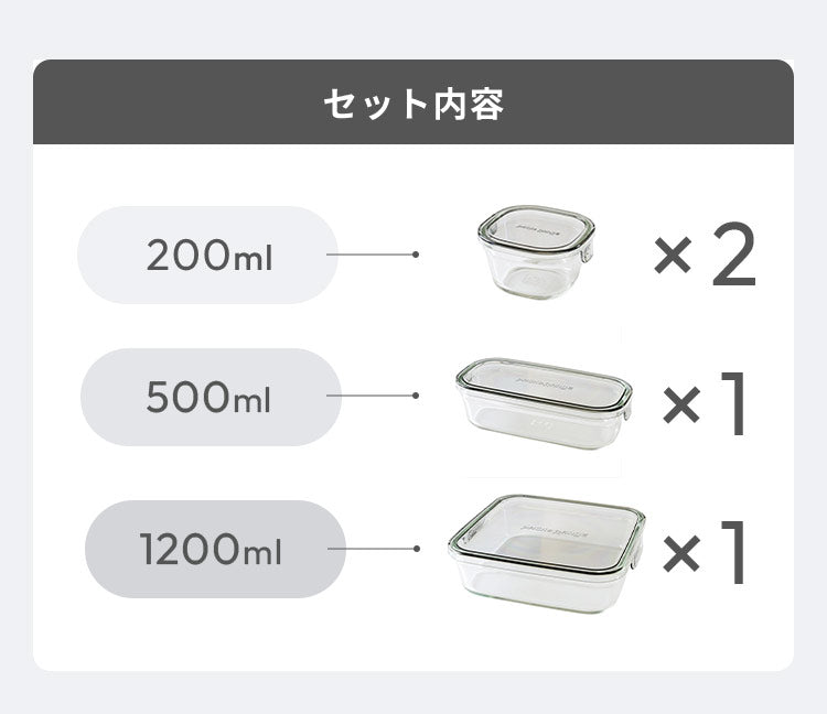 iwaki イワキ 新色 耐熱ガラス保存容器 4点セット パックアンドレンジ パック&レンジ システムセット ミニ PC-PRN4G42 PC-PRN4GY22 耐熱ガラス 保存容器 保存コンテナ 下ごしらえ