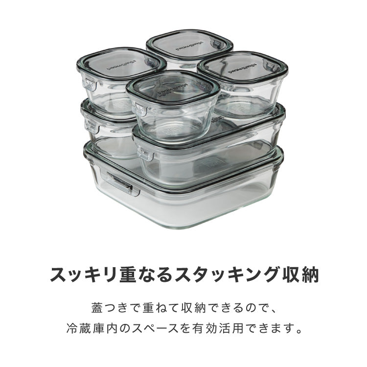 【別注カラー・限定セットあり！】iwaki イワキ 26年新色 耐熱ガラス保存容器 7点セット パックアンドレンジ パック&レンジ システムセット 蓋 食洗機対応 耐熱ガラス 保存容器 (代引不可)