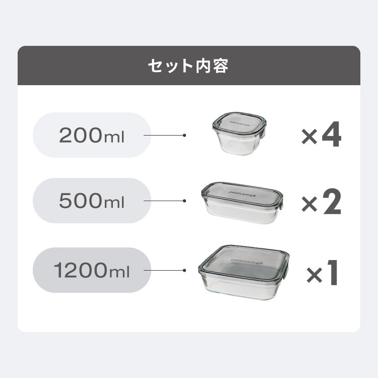 【別注カラー・限定セットあり！】iwaki イワキ 26年新色 耐熱ガラス保存容器 7点セット パックアンドレンジ パック&レンジ システムセット 蓋 食洗機対応 耐熱ガラス 保存容器 (代引不可)