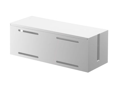 山崎実業 テレビ裏ケーブルボックス スマート smart テレビ裏 背面 ケーブル収納 電源タップ収納 コード整理 ケーブル整理 北欧 おしゃれ
