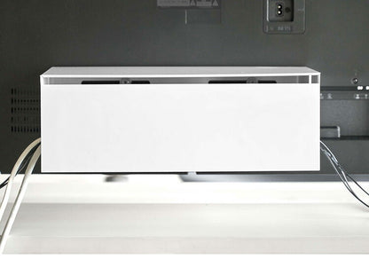 山崎実業 テレビ裏ケーブルボックス スマート smart テレビ裏 背面 ケーブル収納 電源タップ収納 コード整理 ケーブル整理 北欧 おしゃれ