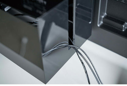 山崎実業 テレビ裏ケーブルボックス スマート smart テレビ裏 背面 ケーブル収納 電源タップ収納 コード整理 ケーブル整理 北欧 おしゃれ