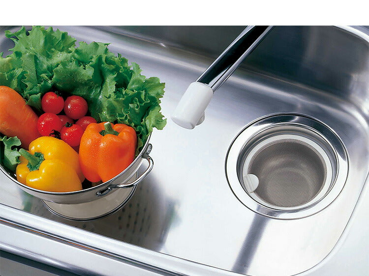 日本製 ベラスコート 抗菌ステンレス ゴミ受け+排水プレート 2点セット 流し用 シンク 排水口 ごみ受け 選べる2サイズ 13.5cm 14.5cm ぬめり ヌメリ 対策 悪臭防止